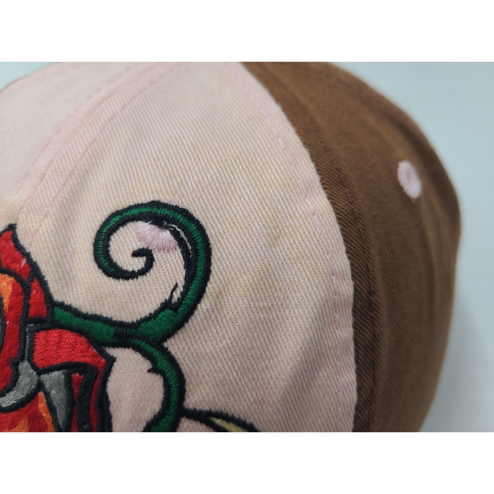 Women Bon Jovi Rose Adjustable Hat Cap Cotton Casual Rock Band Music Pink Brown - Picture 6 of 15